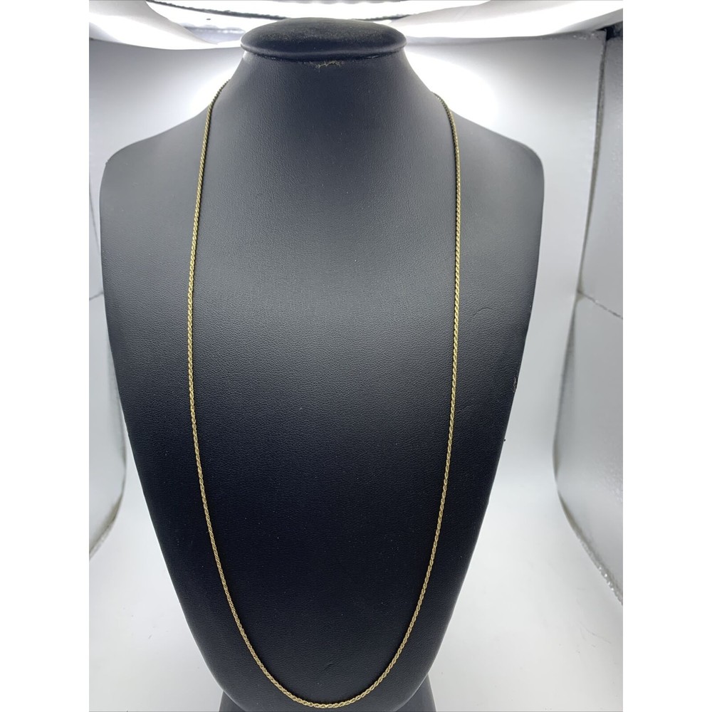 10k Yellow Gold ZCI Braided Necklace 3.4g 25in